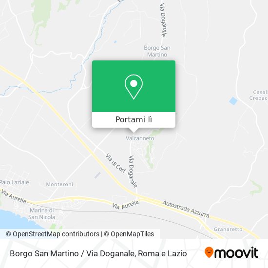 Mappa Borgo San Martino / Via Doganale