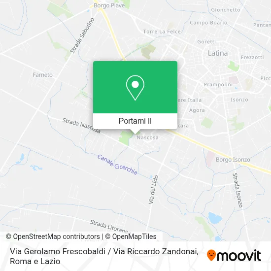 Mappa Via Gerolamo Frescobaldi / Via Riccardo Zandonai