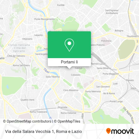 Mappa Via della Salara Vecchia  1