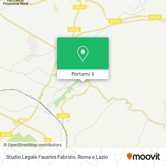 Mappa Studio Legale Faustini Fabrizio