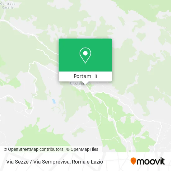 Mappa Via Sezze / Via Semprevisa