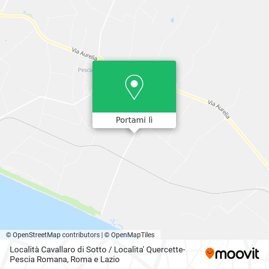 Mappa Località Cavallaro di Sotto / Localita' Quercette-Pescia Romana