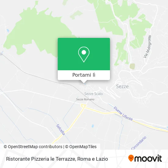 Mappa Ristorante Pizzeria le Terrazze
