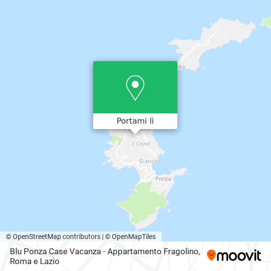 Mappa Blu Ponza Case Vacanza - Appartamento Fragolino
