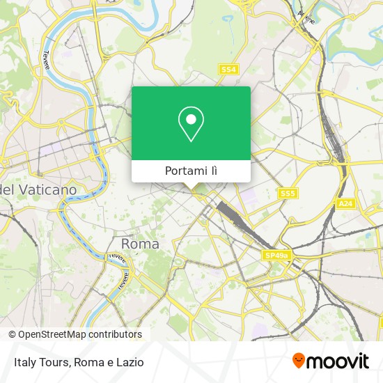 Mappa Italy Tours