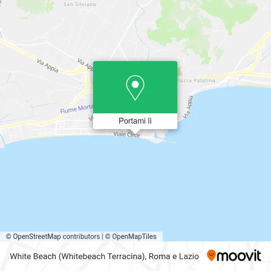 Mappa White Beach (Whitebeach Terracina)