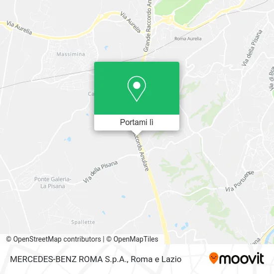 Mappa MERCEDES-BENZ ROMA S.p.A.