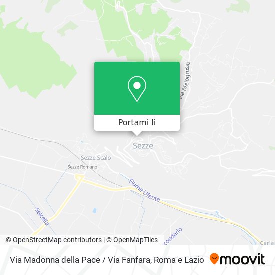 Mappa Via Madonna della Pace / Via Fanfara