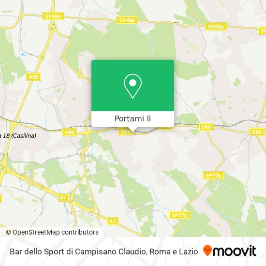 Mappa Bar dello Sport di Campisano Claudio