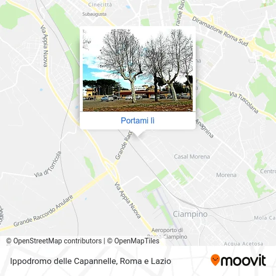 Mappa Ippodromo delle Capannelle