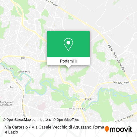Mappa Via Cartesio / Via Casale Vecchio di Aguzzano