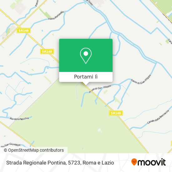 Mappa Strada Regionale Pontina, 5723