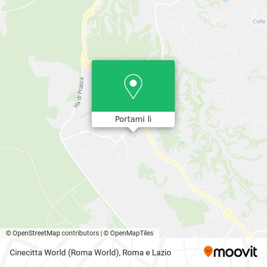Mappa Cinecitta World (Roma World)