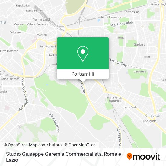 Mappa Studio Giuseppe Geremia Commercialista