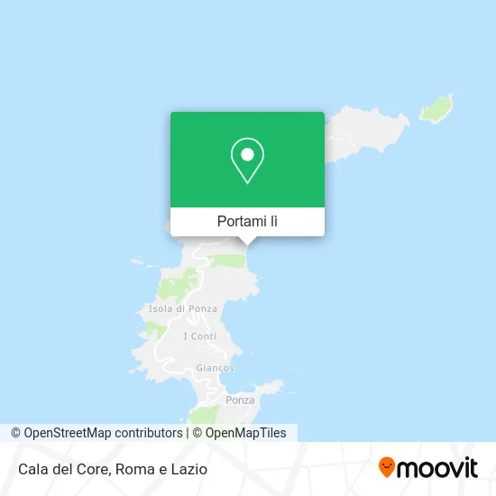 Mappa Cala del Core