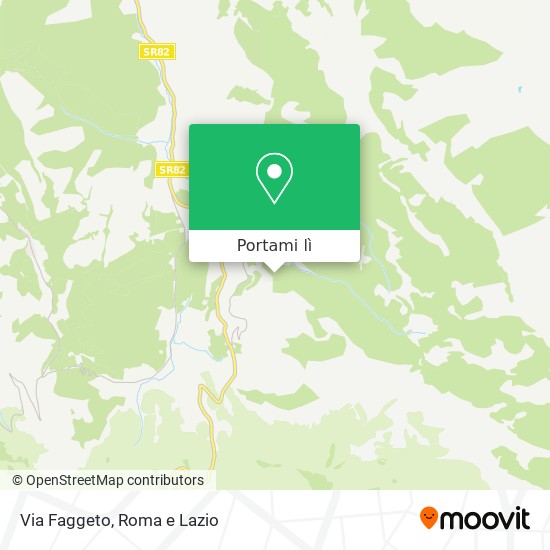 Mappa Via Faggeto