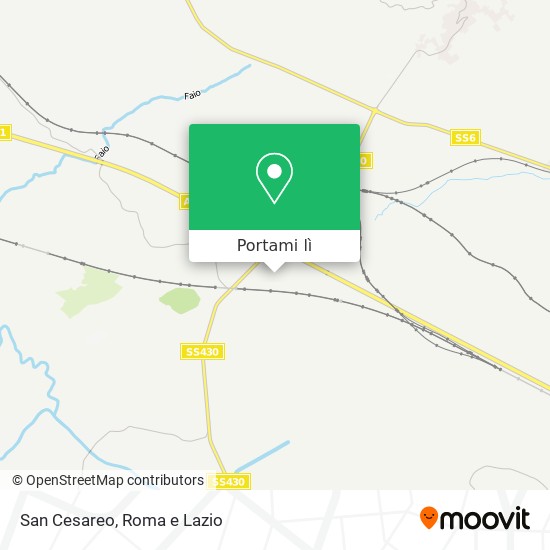 Mappa San Cesareo