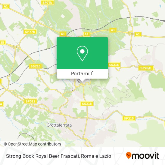 Mappa Strong Bock Royal Beer Frascati
