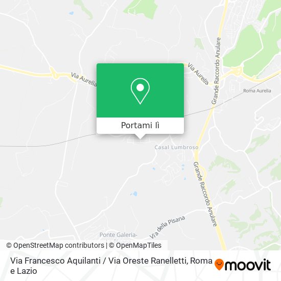 Mappa Via Francesco Aquilanti / Via Oreste Ranelletti