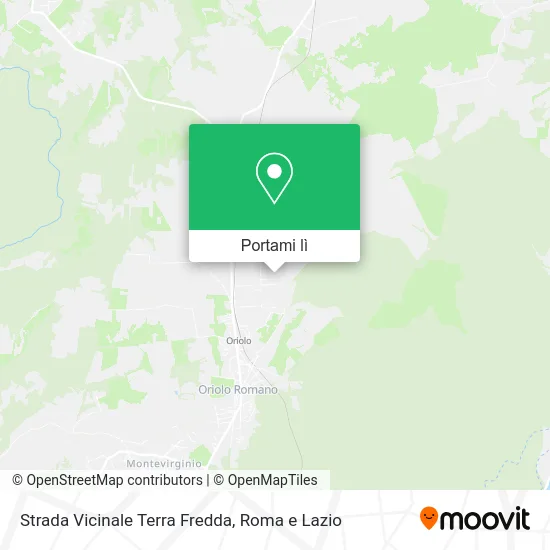 Mappa Strada Vicinale Terra Fredda