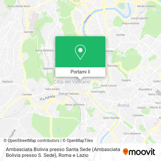 Mappa Ambasciata Bolivia presso Santa Sede