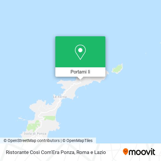 Come arrivare a Ristorante Cos Com Era Ponza con Bus o Navigazione