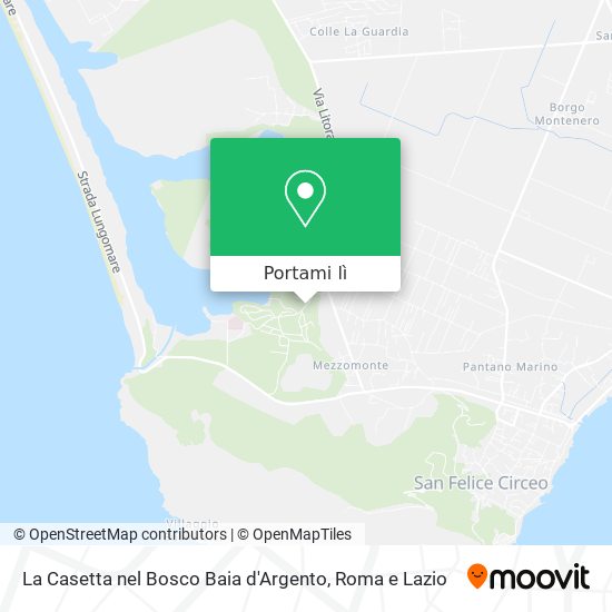 Mappa La Casetta nel Bosco Baia d'Argento
