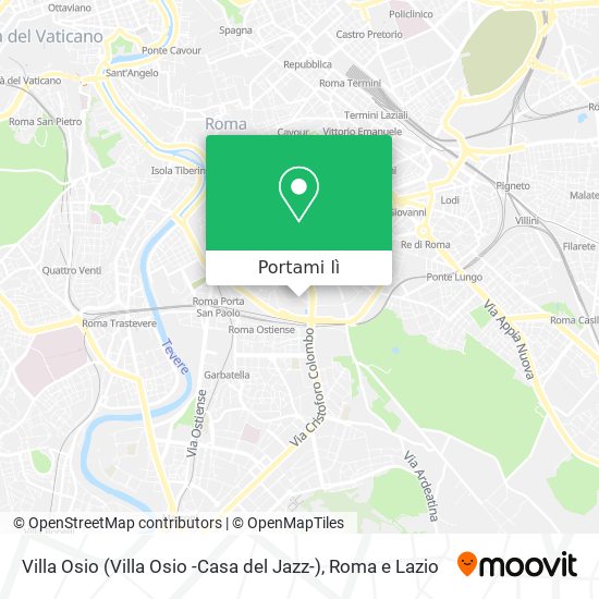 Mappa Villa Osio (Villa Osio -Casa del Jazz-)