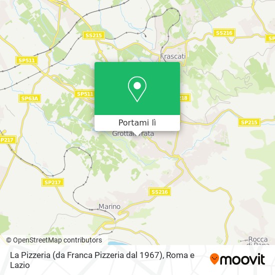 Mappa La Pizzeria (da Franca Pizzeria dal 1967)