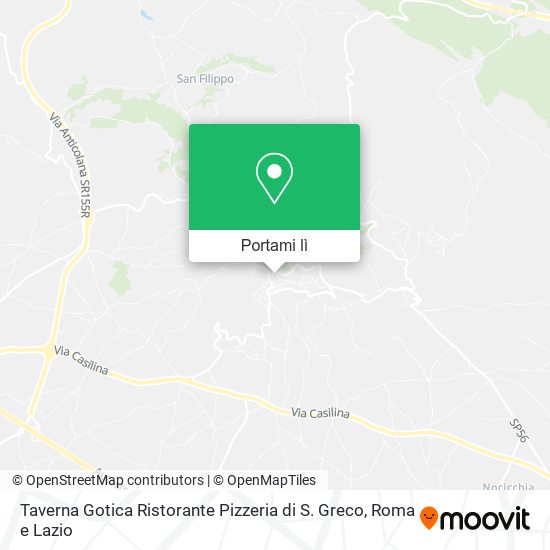 Mappa Taverna Gotica Ristorante Pizzeria di S. Greco