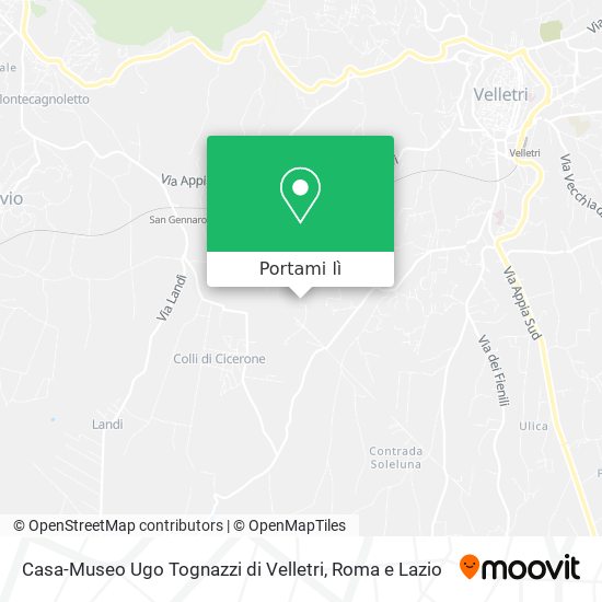 Mappa Casa-Museo Ugo Tognazzi di Velletri