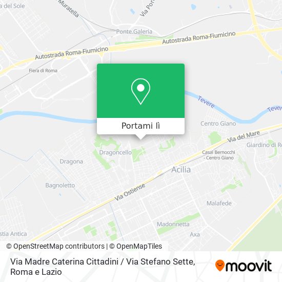 Mappa Via Madre Caterina Cittadini / Via Stefano Sette