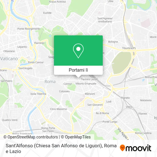 Mappa Sant'Alfonso (Chiesa San Alfonso de Liguori)