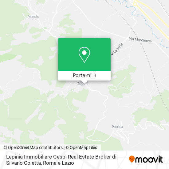 Mappa Lepinia Immobiliare Gespi Real Estate Broker di Silvano Coletta