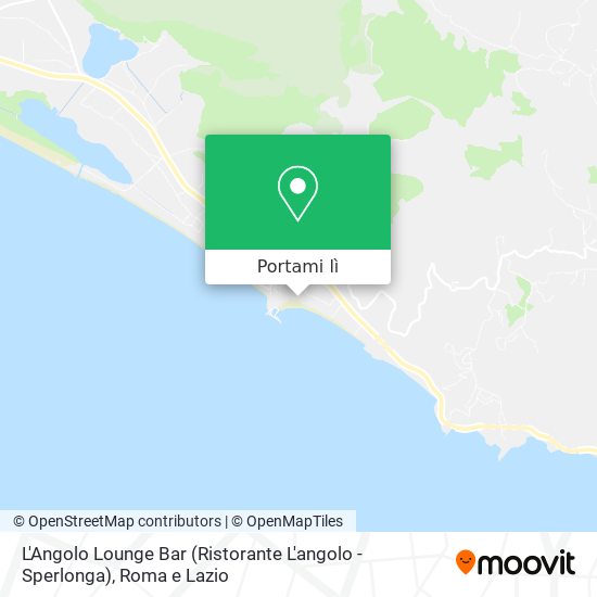 Mappa L'Angolo Lounge Bar (Ristorante L'angolo - Sperlonga)