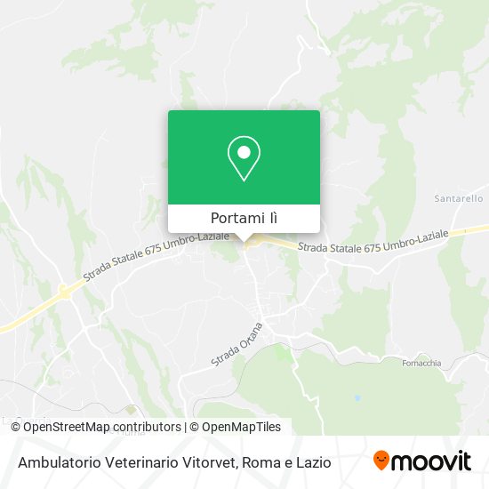 Mappa Ambulatorio Veterinario Vitorvet