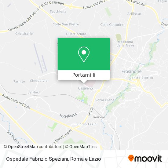 Mappa Ospedale Fabrizio Speziani