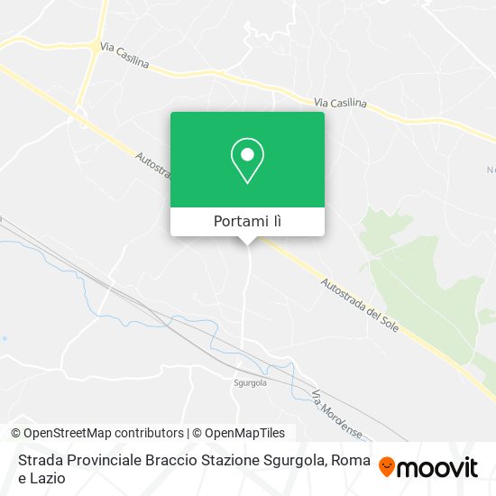 Mappa Strada Provinciale Braccio Stazione Sgurgola