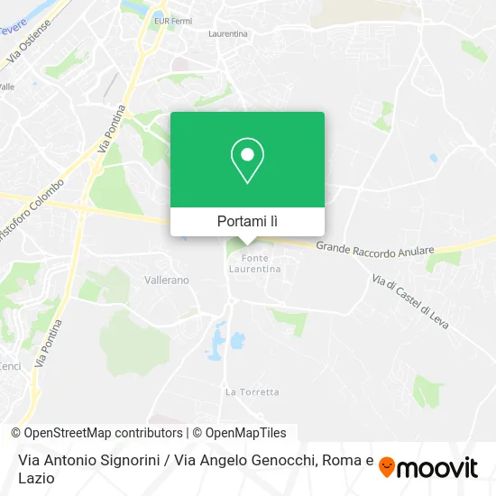 Mappa Via Antonio Signorini / Via Angelo Genocchi