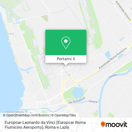Mappa Europcar-Leonardo da Vinci (Europcar Roma Fiumicino Aeroporto)