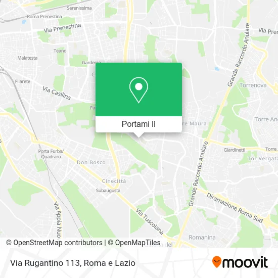 Mappa Via Rugantino  113