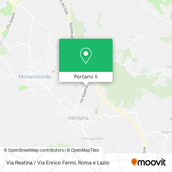 Mappa Via Reatina / Via Enrico Fermi
