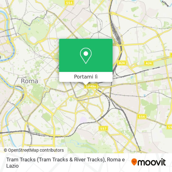 Mappa Tram Tracks (Tram Tracks & River Tracks)