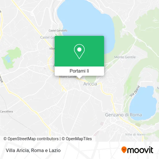 Mappa Villa Aricia