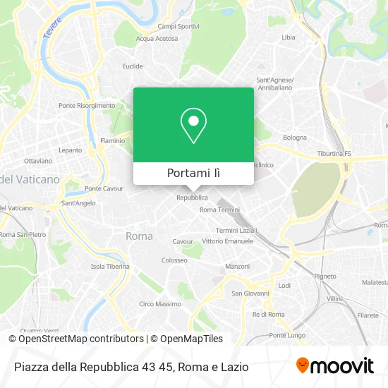 Mappa Piazza della Repubblica  43 45
