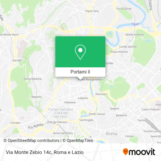 Mappa Via Monte Zebio  14c