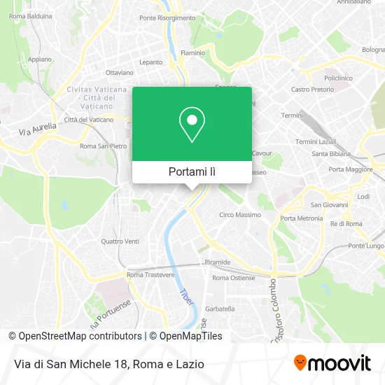 Mappa Via di San Michele  18