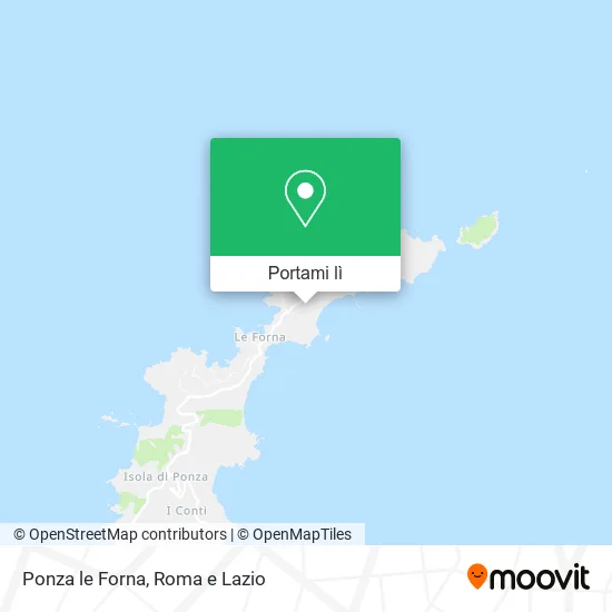 Mappa Ponza le Forna