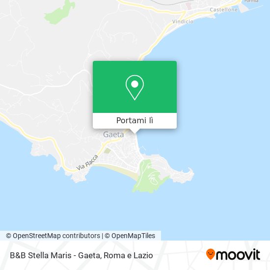 Mappa B&B Stella Maris - Gaeta