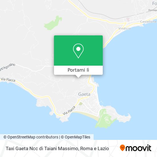 Mappa Taxi Gaeta Ncc di Taiani Massimo